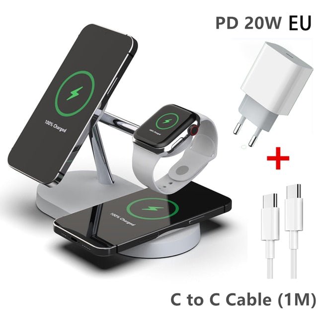 3-in-1 Wireless Magsafe Charger Stand - Unique Empire Gifts Store