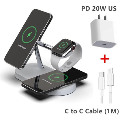 3-in-1 Wireless Magsafe Charger Stand - Unique Empire Gifts Store