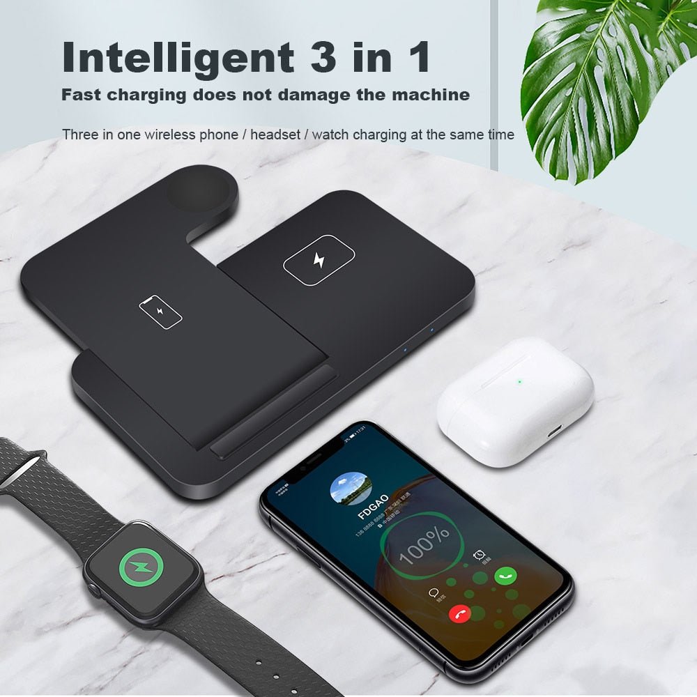 3in1 Wireless Fast Charger Dock Station - Unique Empire Gifts Store