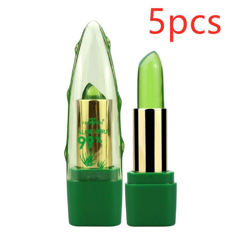 Aloe Vera Gel Color Changing Lipstick Gloss Moisturizer Anti - drying Desalination Fine - grain Lip Blam Care - Unique Empire Gifts Store