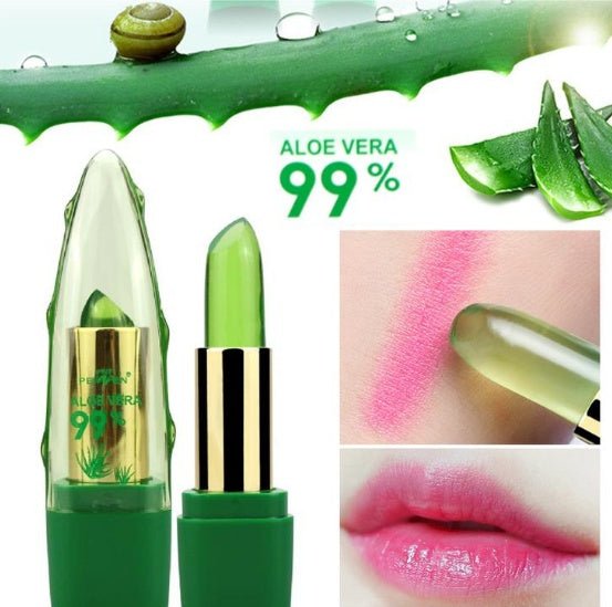 Aloe Vera Gel Color Changing Lipstick Gloss Moisturizer Anti - drying Desalination Fine - grain Lip Blam Care - Unique Empire Gifts Store