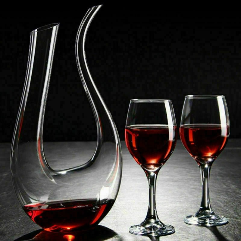 Crystal U-shaped 1500ml Wine Decanter - Unique Empire Gifts Store