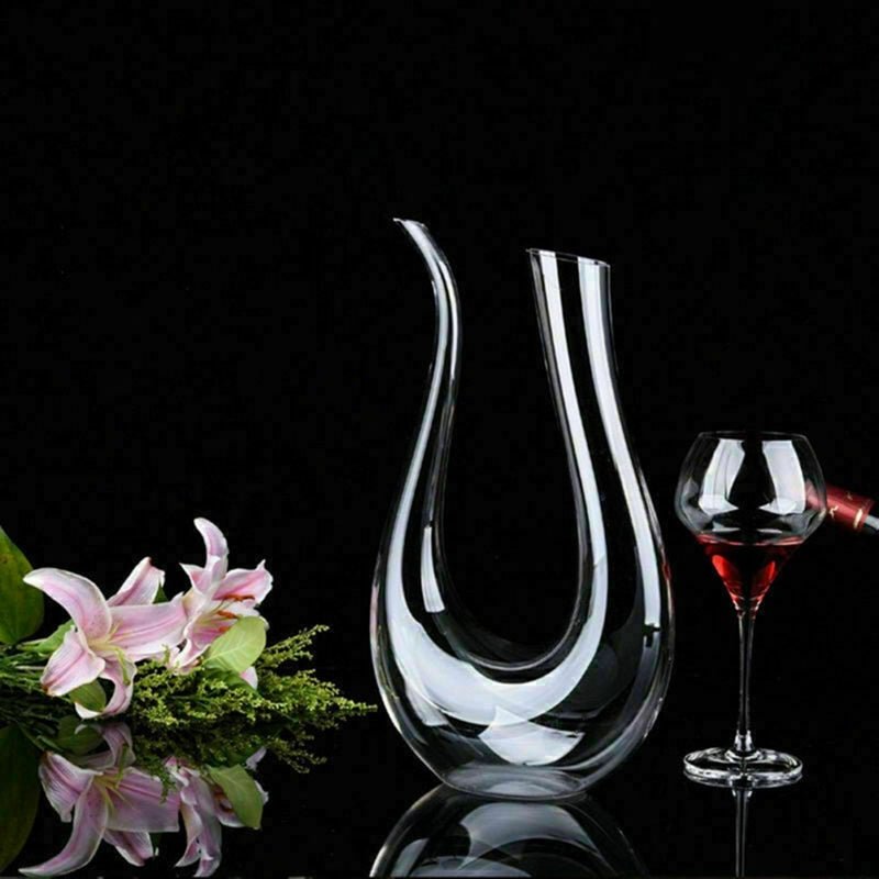 Crystal U-shaped 1500ml Wine Decanter - Unique Empire Gifts Store