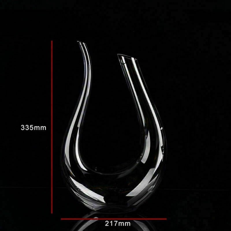 Crystal U-shaped 1500ml Wine Decanter - Unique Empire Gifts Store