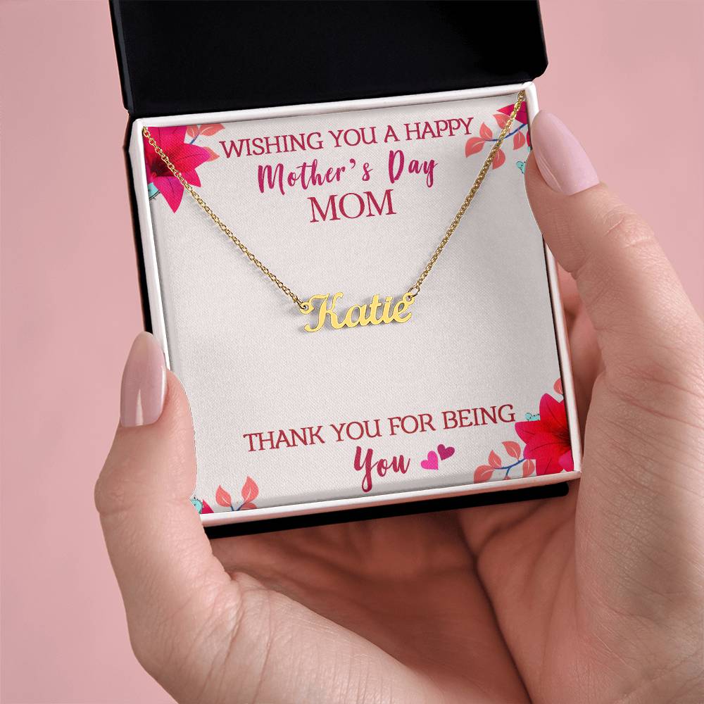 Custom Name Necklace - Wishing You - Unique Empire Gifts Store