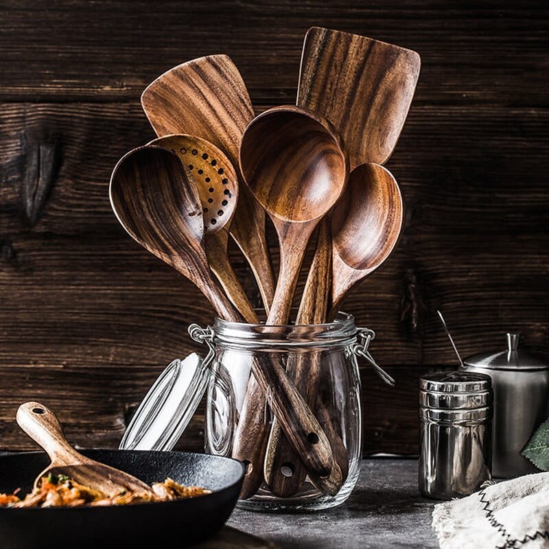 Timeless Teak Kitchen Set