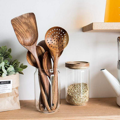 Timeless Teak Kitchen Set