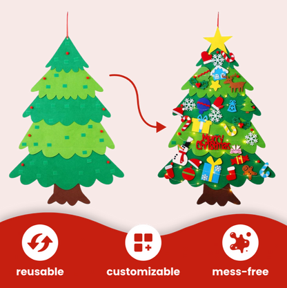 Interactive Felt Christmas Tree Kit