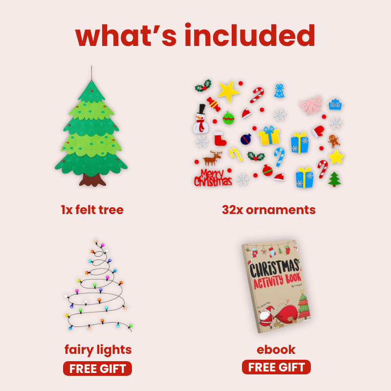 Interactive Felt Christmas Tree Kit