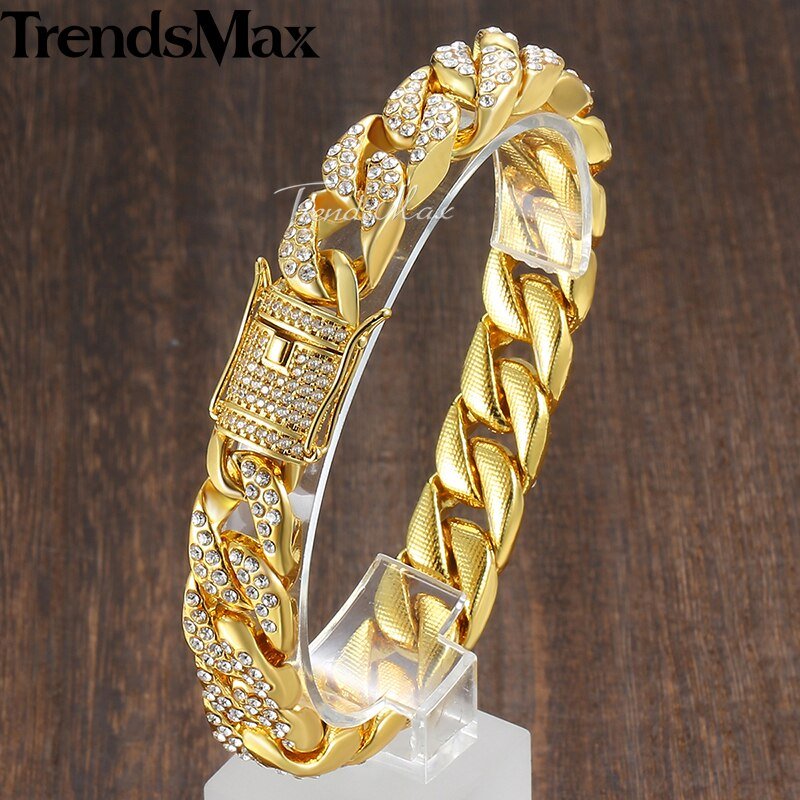 Miami Gold Curb Cuban Bracelet - Unique Empire Gifts Store