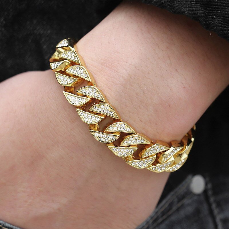 Miami Gold Curb Cuban Bracelet - Unique Empire Gifts Store