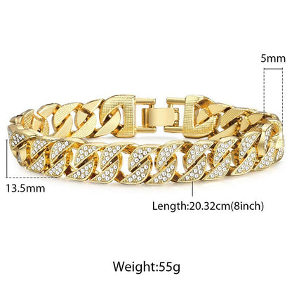 Miami Gold Curb Cuban Bracelet - Unique Empire Gifts Store