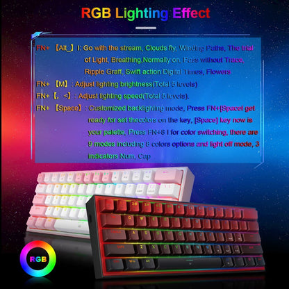 Mini Mechanical Gaming Wired Keyboard - Unique Empire Gifts Store