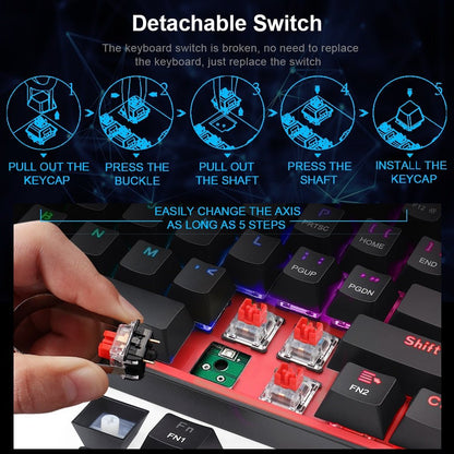 Mini Mechanical Gaming Wired Keyboard - Unique Empire Gifts Store