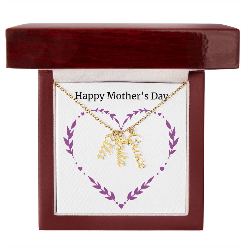 Multi Name Necklace - Happy Mother's Day - Unique Empire Gifts Store