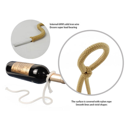 Suspended Rope Wine Bottle - Unique Empire Gifts Store