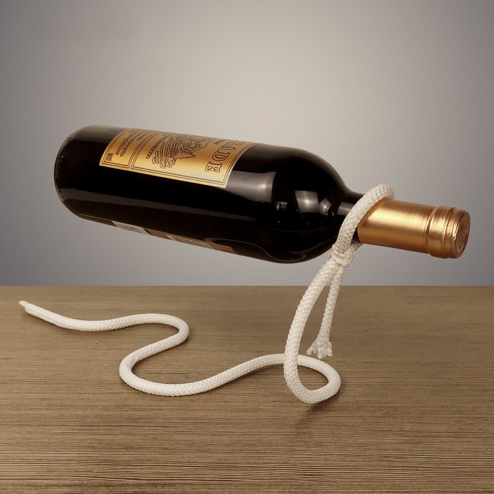 Suspended Rope Wine Bottle - Unique Empire Gifts Store