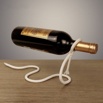 Suspended Rope Wine Bottle - Unique Empire Gifts Store