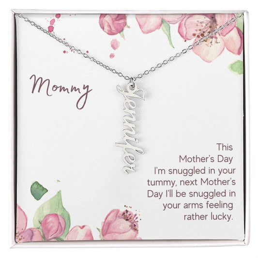 Vertical Name Necklace - To Mommy - Unique Empire Gifts Store